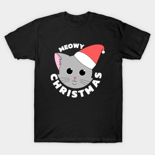 Meowy Christmas - Cute Christmas Cat T-Shirt